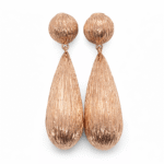 Rose gold dropping earring