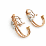 Rose gold earring