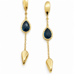Yellow gold earring