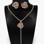 Rose gold diamond cut set