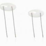 White gold minah straight earring