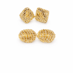 Yellow gold rhenz earrings