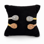 White, Rose & Yellow  gold Hadassah bangle