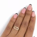 Yellow gold mika ring