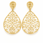 Yellow gold piero milano earrings