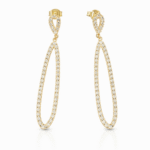 Yellow gold earring