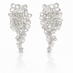 White gold chandy earrings